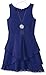 Amy Byer Girls' Big Sleeveless High Neck Overlay Dress