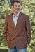 Men's 32 2-Button Leather Blazer