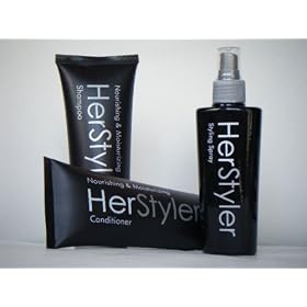 HERSTYLER HAIR CARE SET SHAMPOO, CONDITIONER & HAIR SPRAY