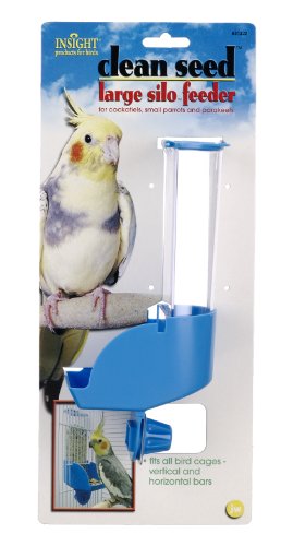 JW Pet Company Insight Silo Feeder Bird Accessory, Large, Assorted Colors