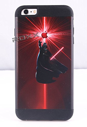 Darth Vader-iPhone 6/6s PLUS (5.5) ROXX Star Wars iPhone 6/6s Tough 2 Rubber Protective Hard Shell Case