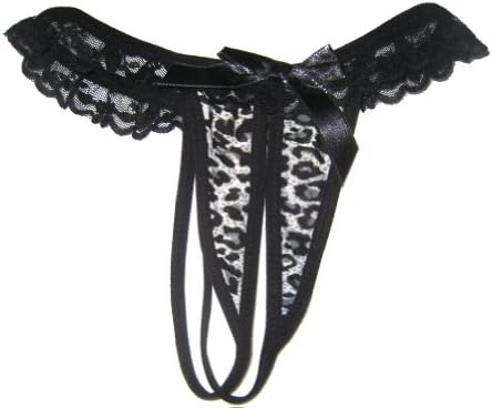 Intimaxy "Color Me Wild" Faded Leopard Print Crotchless G-string Thong - One Size