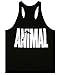 Moge Mens Animal Letter Print Stringer Bodybuilding Gym Tank Tops