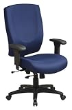 Distinctive High Back Executive Chair with 3 Position Locking 2-to-1 Synchro Tilt Control Seat Slider and Ratchet Back By Office Star