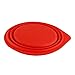 Collapsible Silicone Bowl for Camping - Food-grade & Space-Saving, Red - by Not Just A Gadget