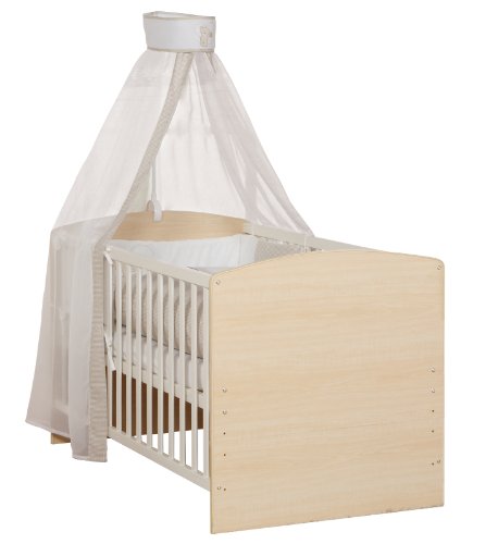 Roba 55491 - Kombi-Kinderbett Lena wei&szlig;/Ahorn, 70 x 140cm