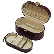 Burgundy Oval Jewelry Valet Organizer