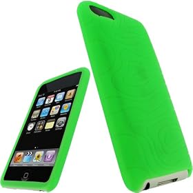 GREEN Silicone Skin Case Cover for Apple iPod Touch 2nd 2G & New 3rd Gen 3G 8gb, 16gb, 32gb & 64gb + Screen Protector