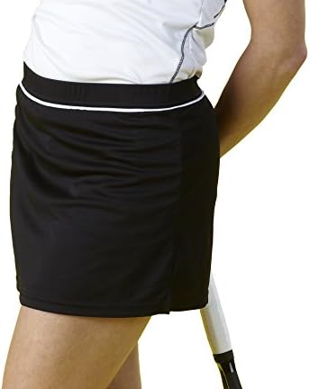 Rio Performance Skort (Black with White Piping, Medium)