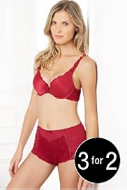 Adored Jacquard Lace Trim Padded Bra