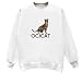   - Ocicat - Sweatshirt T-Shirt, White, Large