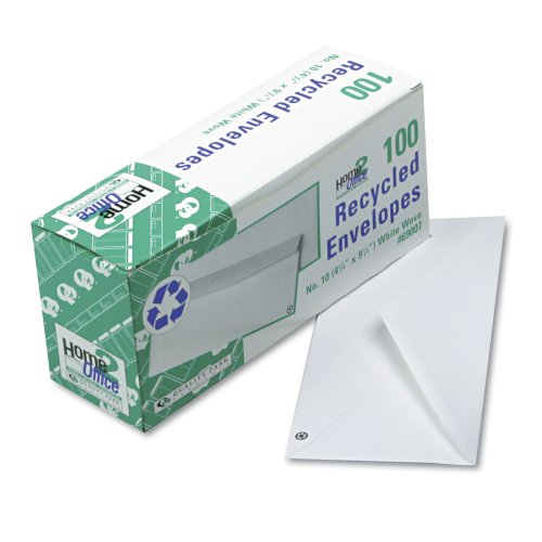 Quality Park 69007 Quality Park White Wove Business Envelope Convenience Packs, #10, 24lb, 100/Box