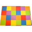 24 Sq. Ft. (set of 24 + borders) 'We Sell Mats' Anti-Fatige Interlocking EVA Foam Flooring-Set of six Multi-Color Tiles-Each 12"x12"x3/8" Thick