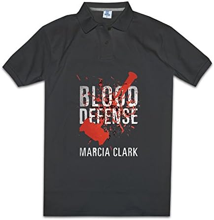 Q5JL Men's Mystery Books Blood Defense Samantha Brinkman #1 Short Sleeve Pique Polo T-shirt Jersey M Black