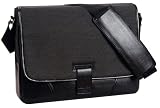 Laurex messenger style 15.4", 15.6" laptop case, Black