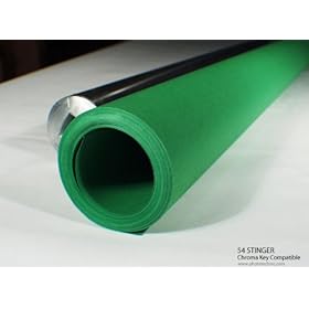 Green Chroma Key Compatible Seamless Background Backdrop Paper 9 Ft wide roll