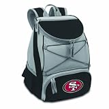 NFL San Francisco 49ers PTX Insulated Backpack Cooler, Black