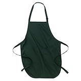 Port Authority 30 inch Pocket Apron Adjustable Neck Strap Full-Length with Pockets Available in 10 Colors
