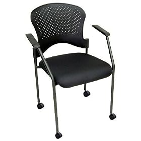 Right Angle CS2000 Fabric Guest Chair On Casters