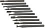 SE 1/8" Assorted Shape Steel Burrs (Pkg. of 10)