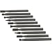 SE 1/8" Assorted Shape Steel Burrs (Pkg. of 10)