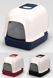 PACCO Katzentoilette 56 x 43 x 40cm mit Tr und Filter Rot #726-802229