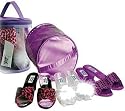 Small Miracles Girl's Glamour Lavender Satin Shoe Tote Set