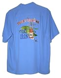 Tommy Bahama Embroidered Daily Dose of Iron Golf Silk Camp Shirt (Color: Riptide, Size L)