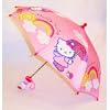 Sanrio Hello Kitty Girl's Pink Umbrella with 3D Handle