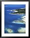 Aerial of Maolo Island, Mamanuca Islands, Fiji Fiji Framed Art Poster Print by David Wall, 25x31