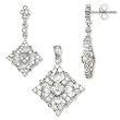 .925 Silver Cubic Zirconia Earrings & Pendant Set