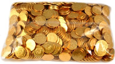 5 lb Bag with 400 Big Milk Chocolate Coins