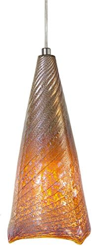 Stone Lighting PD167LVBZMB6M Pendant Swirl Grande Lava Bronze Medium Base Incandescent 60W Monopoint Canopy