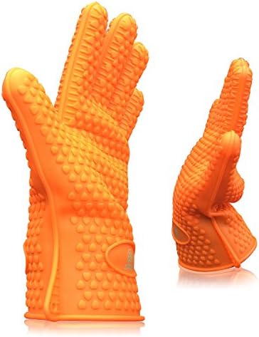 *New* Rowsmau™ Oven Gloves - World's #1 Heat Resistant Grilling BBQ Gloves Set - Superior Protection - Extremely Flexible - Waterproof & Dishwasher Safe - 100% Hassle - Free Life Time Warranty