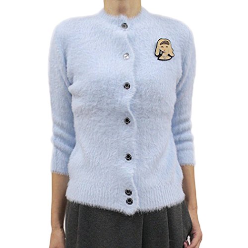 ピッコーネ スタジオ ピッコーネ STUDIO PICONE レディース カーディガン ニット クルーネック ブルー サイズ：38(M/9号)/40(L/11号) (pico-w16aw59s)