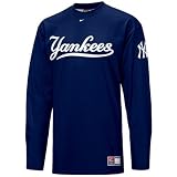 Nike New York Yankees Navy Blue Outing Tackle Long Sleeve T-shirt