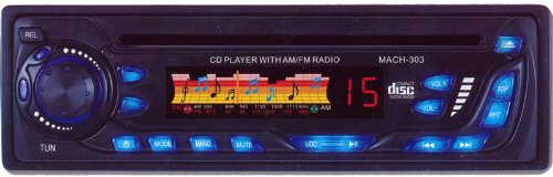 In-Dash CD Player, AM/FM Reciever With Detachable Front Panel