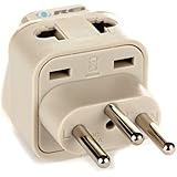 OREI Grounded Universal 2 in 1 Plug Adapter Type J for Switzerland & more - High Quality - CE Certified - RoHS Compliant WP-J-GN