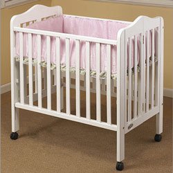Orbelle Trading Tina Three Level Portable Crib, White