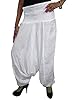 Belly Dance Pant Women's Gypsy Cotton White Boho Hippy Trippy Harem Pants
