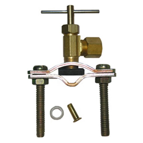 LASCO 170601 1/4Inch Compression Outlet Self Tapping Brass Saddle