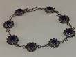 Lapis Sterling Silver Tennis Bracelet - BR-0069
