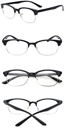 WenVen Vintage Unisex Sunglasses(Black 1,One Size)