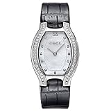 Ebel New Beluga Tonneau Ladies' Watch Stainless Steel Mother of Pearl Dial Diamond Bezel on Black... by Ebel