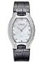 Ebel New Beluga Tonneau Ladies' Watch Stainless Steel Mother of Pearl Dial Diamond Bezel on Black Leather Strap 9901G38/9996035136 or 1215295