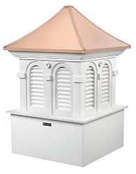 47" Handcrafted "Cambridge" Copper Roof Vinyl Cupola
