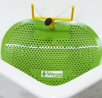 The Weee Urinal Screen Football - Green Set of 2