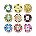 Premium Chocolate Casino Poker Chips - Bag of 345 Pcs - $1,000,000 Denomination
