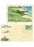 Grenada Desert Storm 50th Anniversary of The U.S. Airborne Stamp