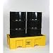 Eagle 1620 Yellow Polyethylene Two Drum Spill Pallet, 4000 lbs Load Capacity, 26.25" Length, 51" Width, 13.75" Height